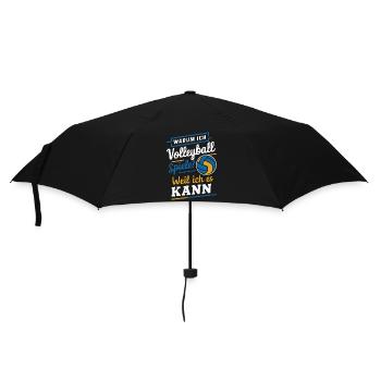 Volleyball Beach volleyball Sports Volleyball players - Umbrella (small) - black - Front