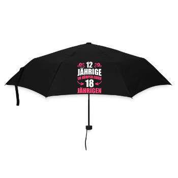 Birthday Gift 18 Years Birthday Boy - Umbrella (small) - black - Front