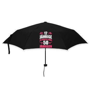 Birthday gift 50 years birthday boy - Umbrella (small) - black - Front