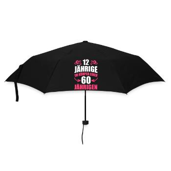 Birthday gift 60 years birthday boy - Umbrella (small) - black - Front