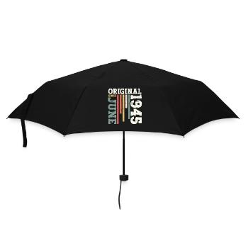 Original June 1945 Vintage 1945 Birthday 1945 - Umbrella (small) - black - Front