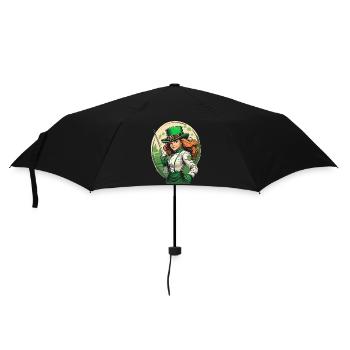 Clôture Trèfle de la Saint-Patrick - Parapluie standard - noir - Devant
