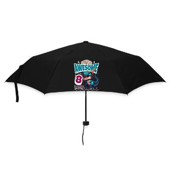 T Rex Dinosaure 8e anniversaire Enfants Anniversaire - Parapluie standard - noir - Devant