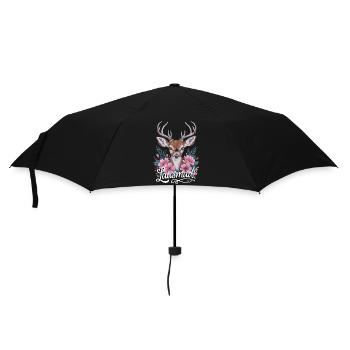 Freistaat Bayern Bayrisch - Regenschirm (klein) - Schwarz - Vorne