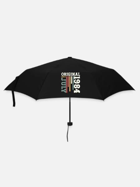 40. Geburtstag Original Juli 1984 Jahrgang 1984 - Regenschirm (klein) - Schwarz