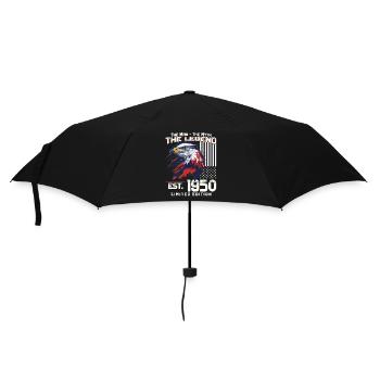 74ème Anniversaire Année 1950 Cru 1950 Légende - Parapluie standard - noir - Devant