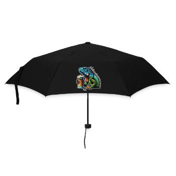 Bière Iguana - Parapluie standard - noir - Devant