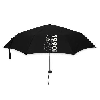 35ème Anniversaire Vintage 1990 Motard Motard - Parapluie standard - noir - Devant