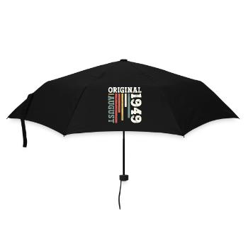 75th Birthday Original August 1949 Born 1949 - Umbrella (small) - black - Front