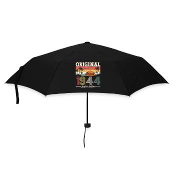 80th Birthday Original August 1944 Born 1944 - Umbrella (small) - black - Front
