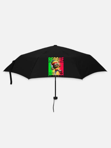 Reggae my therapy Rastaman - Umbrella (small) - black