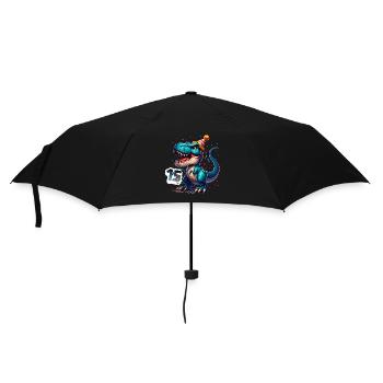 T Rex Dinosaure 15e anniversaire Enfants Anniversaire - Parapluie standard - noir - Devant