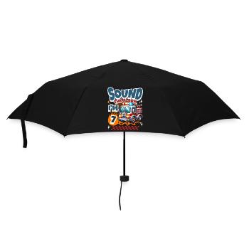 7e anniversaire des pompiers - Parapluie standard - noir - Devant