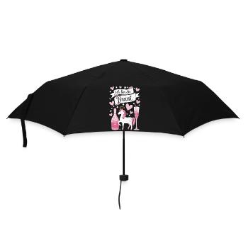 Bachelorette Party Wedding Bridesmaid - Umbrella (small) - black - Front