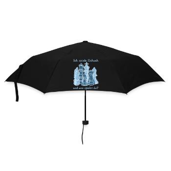 Schach figuren - Regenschirm (klein) - Schwarz - Vorne