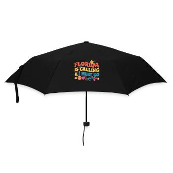 Florida USA Amerika Saat - Regenschirm (klein) - Schwarz - Vorne