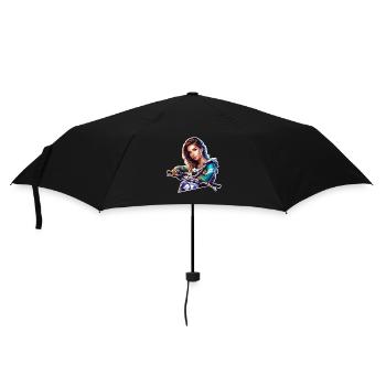Motocross Femmes Filles - Parapluie standard - noir - Devant