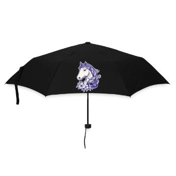 Cheval Enfants - Parapluie standard - noir - Devant