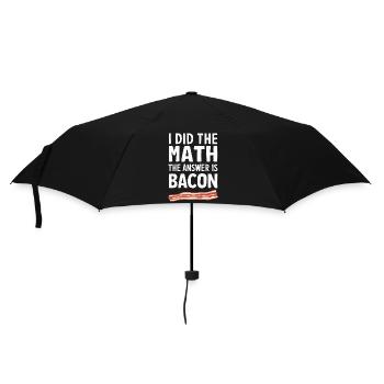 Bacon Frühstück Speck - Regenschirm (klein) - Schwarz - Vorne