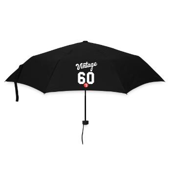 Jahrgang 60er 1960er Jahre - Regenschirm (klein) - Schwarz - Vorne
