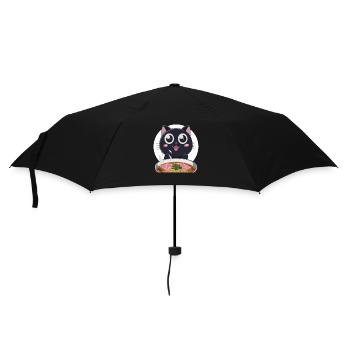 Cat Ramen Noodle Japanese Anime Manga Ramen Kawaii - Regenschirm (klein) - Schwarz - Vorne