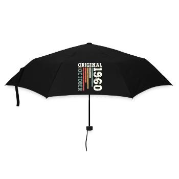 65. Geburtstag Legende Oktober 1960 Jahrgang 60 - Regenschirm (klein) - Schwarz - Vorne