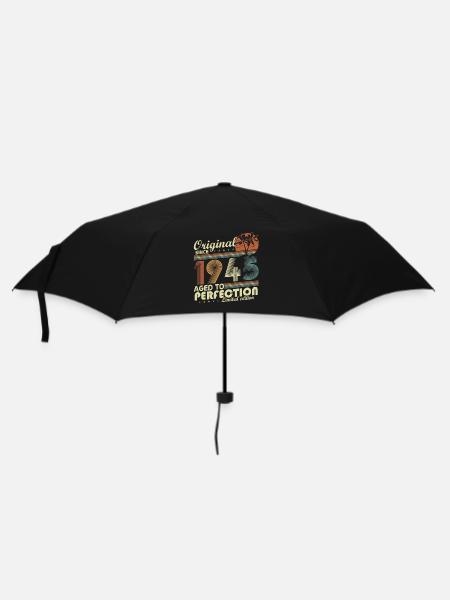 Original 1945 Vintage Vintage Anniversaire Rétro - Parapluie standard - noir