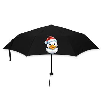 Dessin de Noël de canard - Parapluie standard - noir - Devant