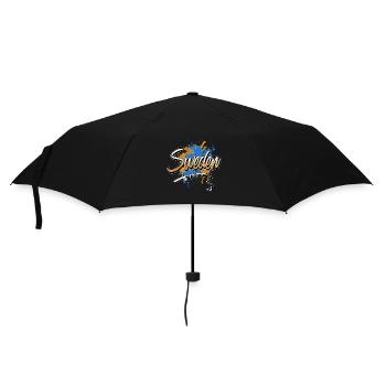 Suède Pêche Pêcheur Pêcheur - Parapluie standard - noir - Devant