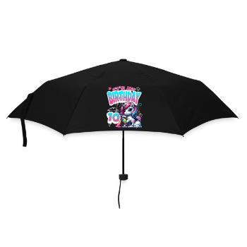 10ème anniversaire Licorne Graffiti Girl - Parapluie standard - noir - Devant