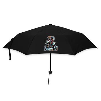 Motocross Femmes Filles Fille - Parapluie standard - noir - Devant