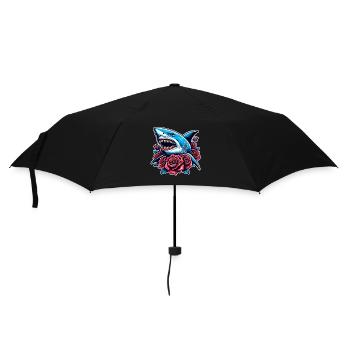 Roses de requin - Parapluie standard - noir - Devant