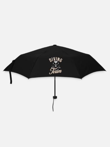 Tauchen Taucher - Regenschirm (klein) - Schwarz
