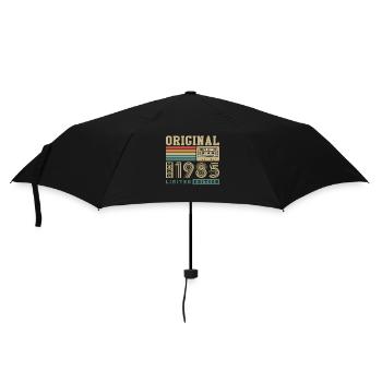 Original geboren 1985 Jahrgang Geburtstagsgeschenk - Regenschirm (klein) - Schwarz - Vorne