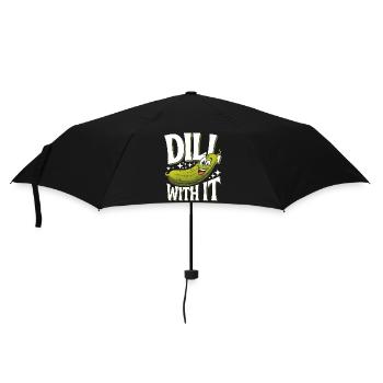 Concombre Cornichon Cornichon Nourriture Aneth - Parapluie standard - noir - Devant