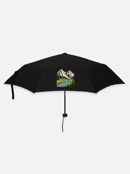 Nature landscape - Umbrella (small) - black