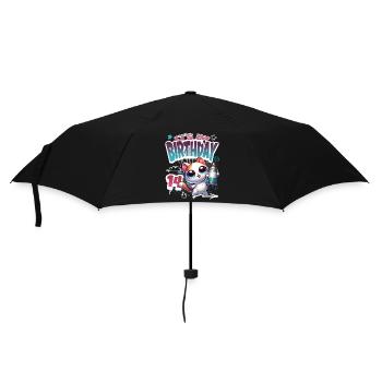 14th Birthday Cat Graffiti - Umbrella (small) - black - Front