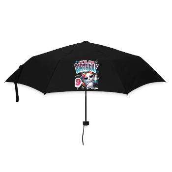 9th Birthday Cat Graffiti - Umbrella (small) - black - Front