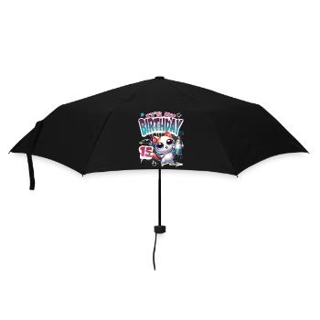 15th Birthday Cat Graffiti - Umbrella (small) - black - Front