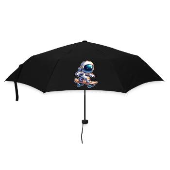 Skateboard Skater Astronaut - Umbrella (small) - black - Front