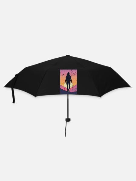 randoneuse randonnée - Parapluie standard - noir