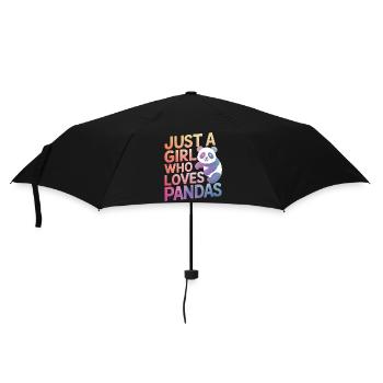 Panda Bear Panda Animal Pandas - Umbrella (small) - black - Front