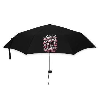 Turnen Turner Gymnastik - Regenschirm (klein) - Schwarz - Vorne