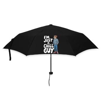 Je ne suis qu’un mème Chill Guy - Parapluie standard - noir - Devant