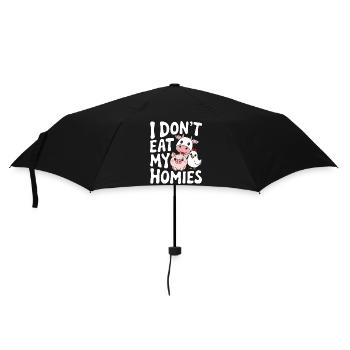 Vegetarian Vegan Veggie Vegetarian - Umbrella (small) - black - Front