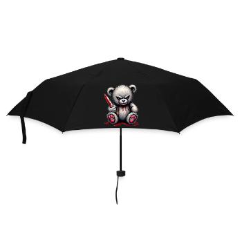 Horror Teddy - Regenschirm (klein) - Schwarz - Vorne