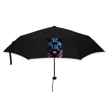 Tiger - Regenschirm (klein) - Schwarz - Vorne