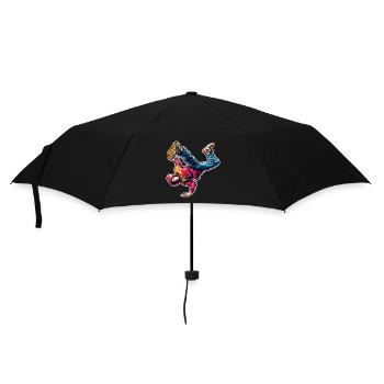 Breakdance - Regenschirm (klein) - Schwarz - Vorne