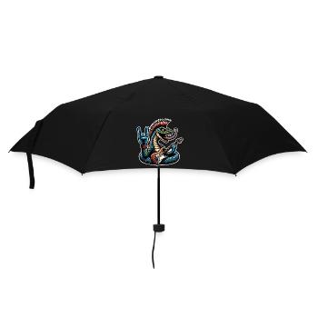Snake Guitariste de rock and roll - Parapluie standard - noir - Devant