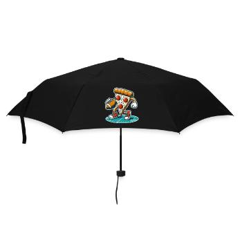 Football Pizza - Parapluie standard - noir - Devant